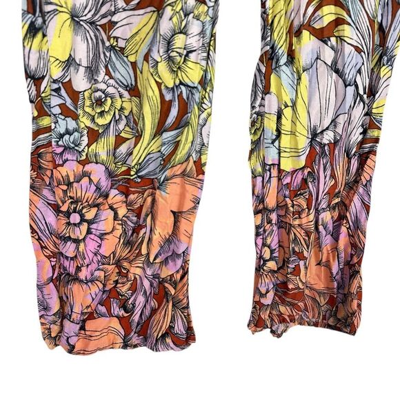 Alexandra Farmer Anthropologie XS Printed Wide Leg Pajama Bottoms - Picture 6 of 7